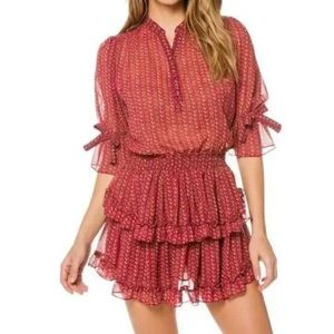 Misa Inez Ruffle Mini Dress